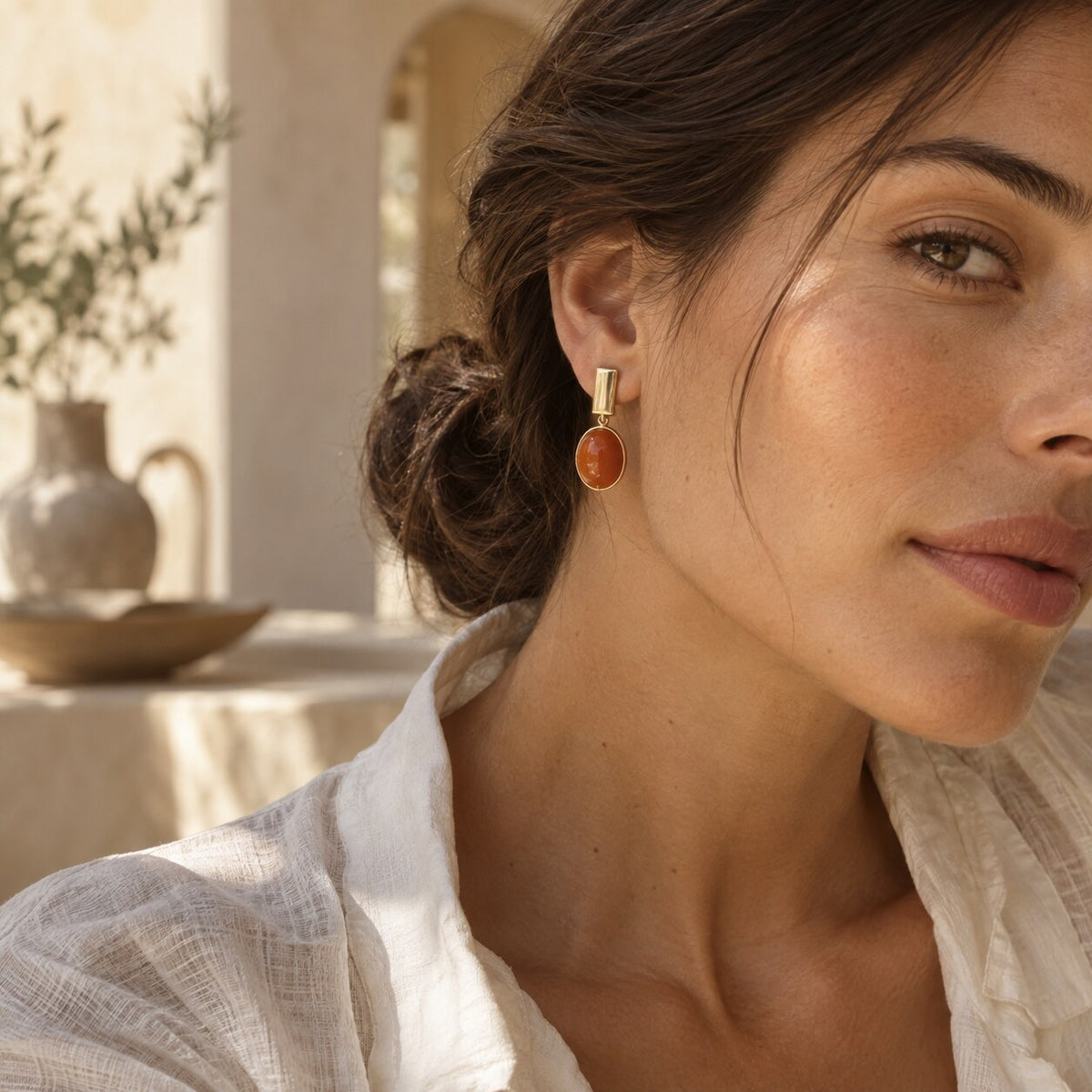Aretes Brújula - vista editorial