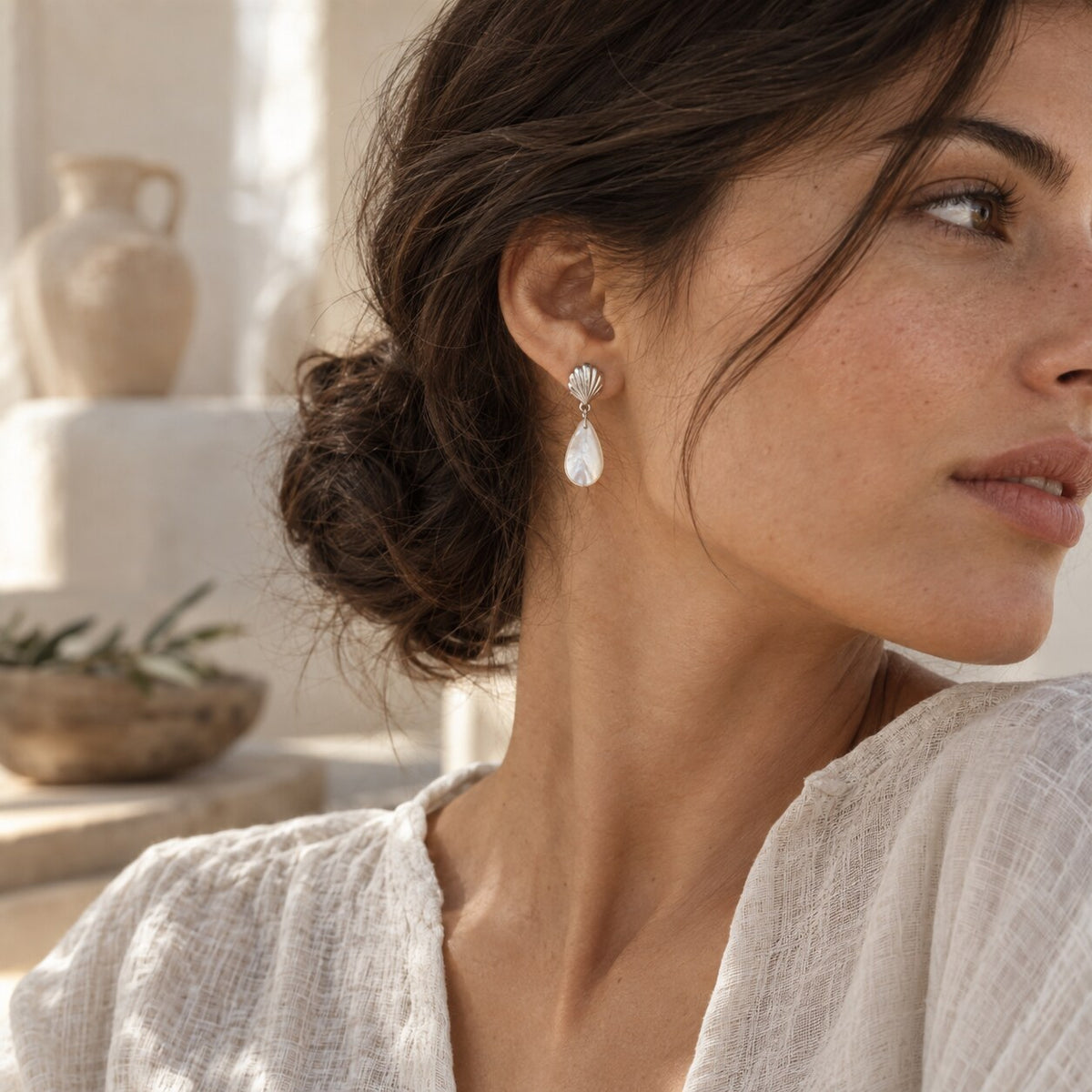 Aretes Nácar - vista editorial