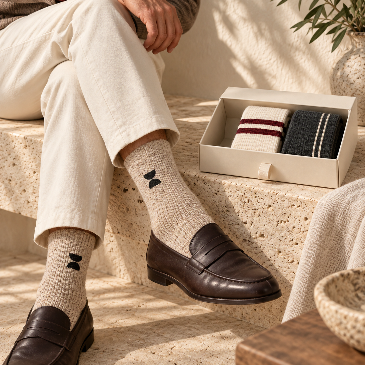 Set de calcetines Icono - vista editorial
